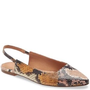 Madewell Women’s Slingback Flats in Aminal